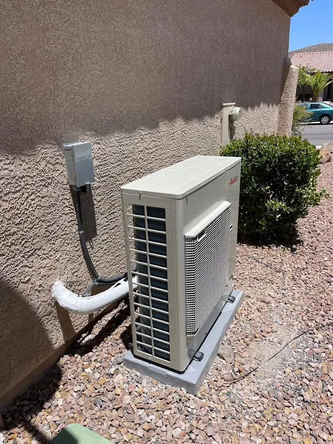 Residential air conditioning condenser unit in Nazareth